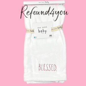 Rae Dunn - ‘Blessed - Pink’ Plush Baby Blanket. 30“x40“ NWT Firm unless bundled!